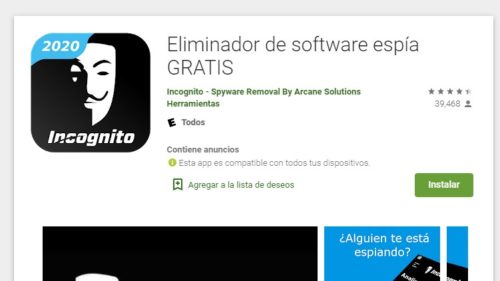 incógnito evita ser intervenido