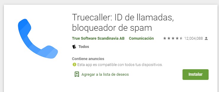 true caller id, quien te molesta