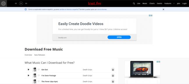 last fm, descargar musica gratis y legal