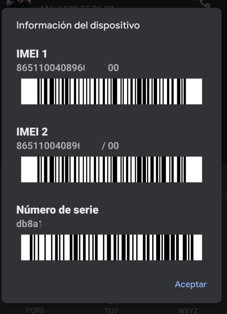 como ver el imei de tu movil