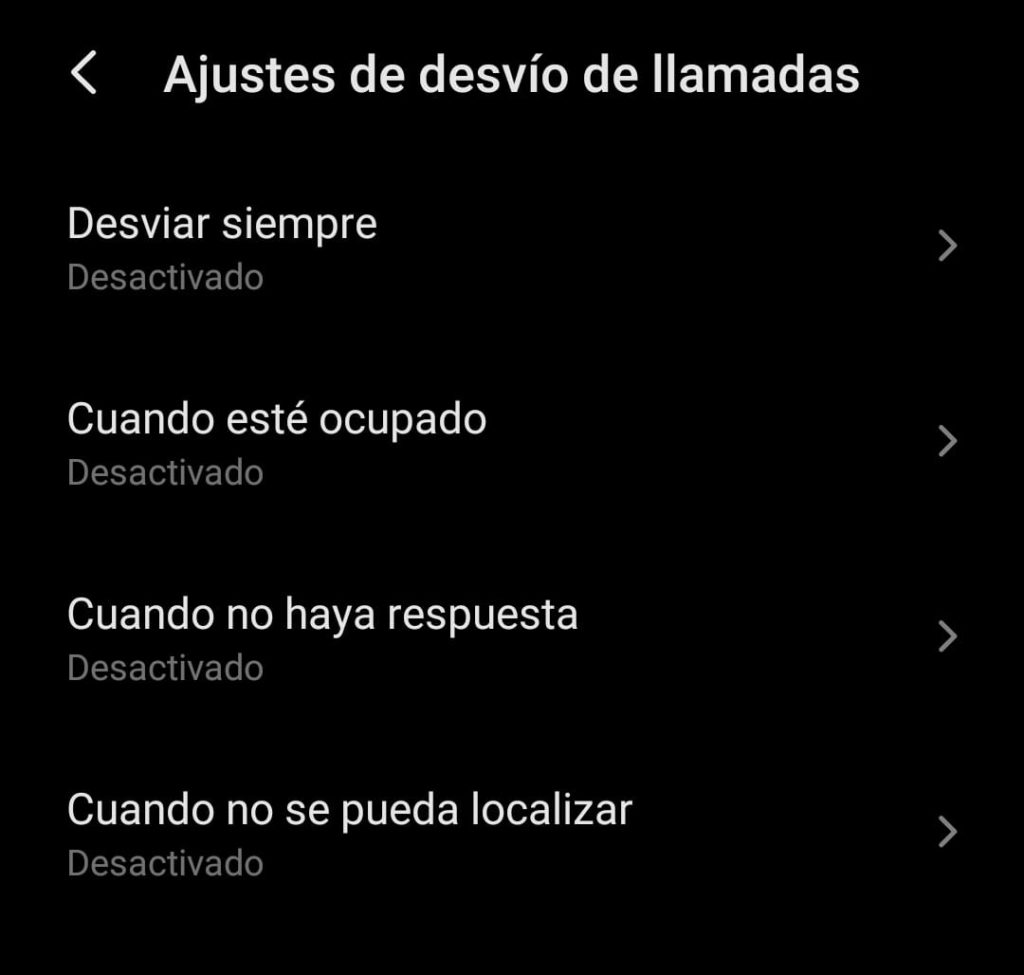 Desvio de llamadas en Android