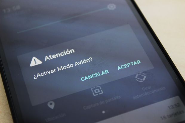 Cómo activar el modo avión