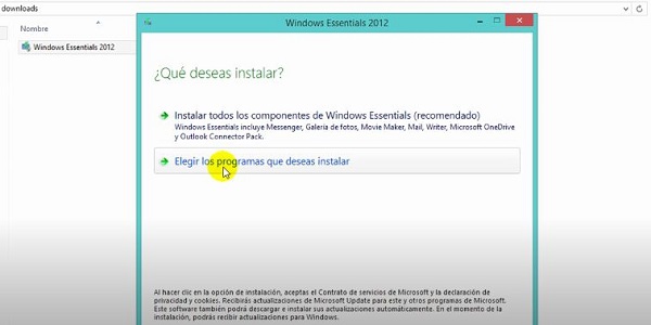 Movie Maker en Windows 10 (Paso 2)
