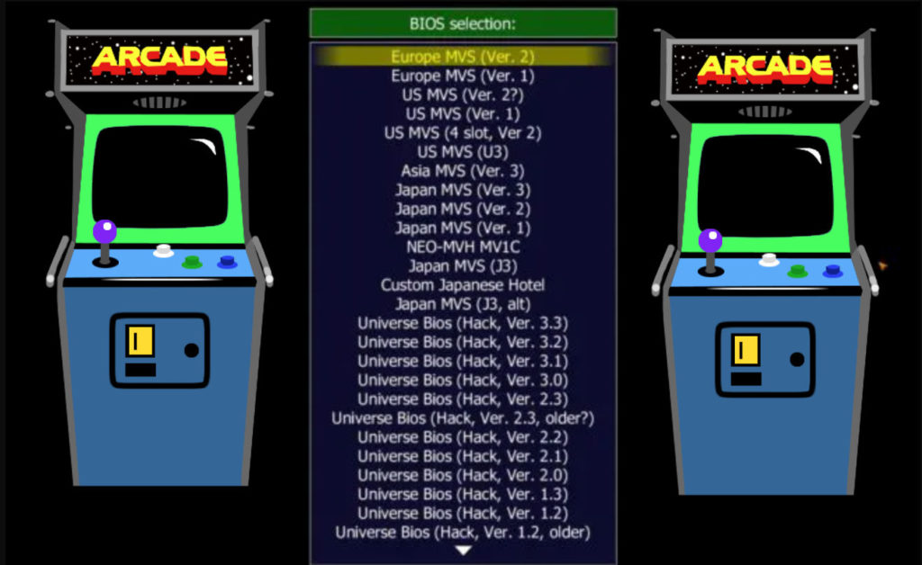 descargar bios para mame
