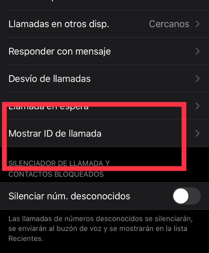 llamar con numero oculto en iphone