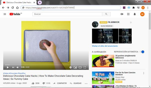 Descargar vídeos de YouTube con LL 