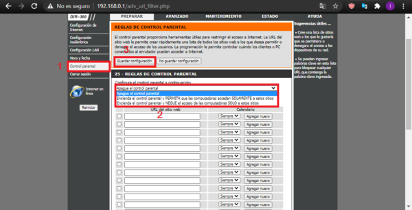 Cómo restringir un sitio web en una red