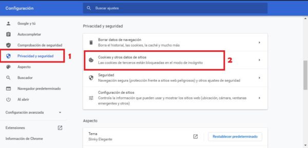 Cómo borrar las cookies de forma individual en Chorme
