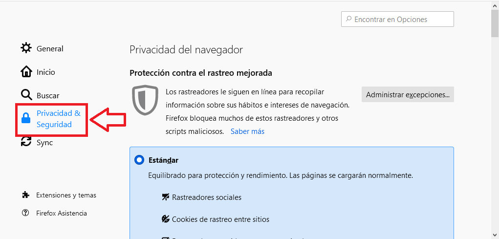 Cómo borrar las cookies en Mozilla Firefox