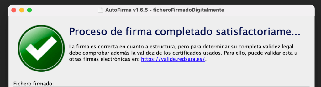 firma completada