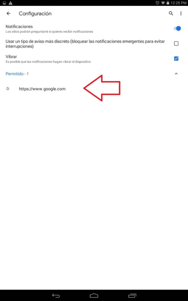 Desactivar las notificaciones