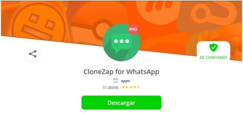 clonezap, WhatsApp en 2 móviles