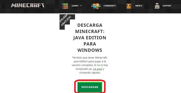 Descargar gratis Minecraft Java Edition