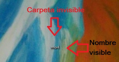 Carpeta invisible creada