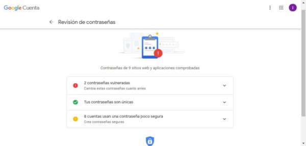 Revisión de contraseñas