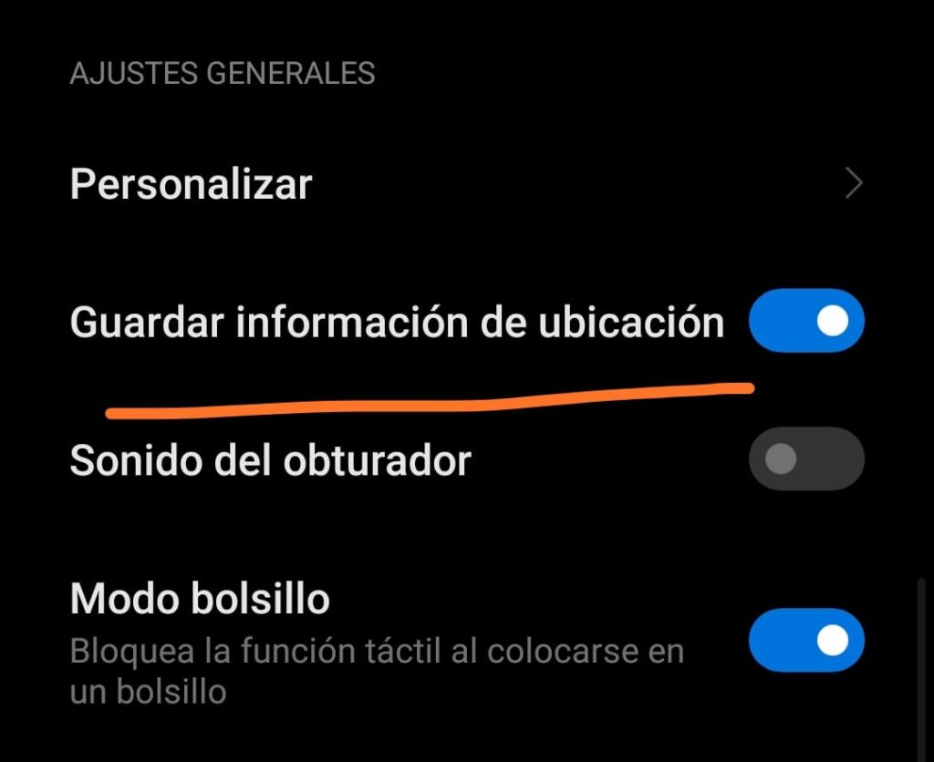 activar geolocalizacion fotos android